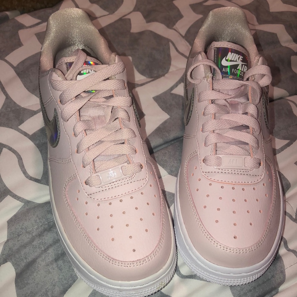 Womens Air Force 1 Low “Pink Iridescent” sneakers